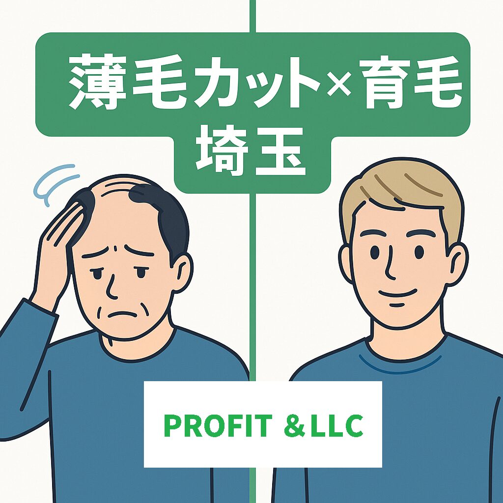 埼玉で薄毛と育毛を同時サポート|カット&ヘアケア|理美容の技術を融合した好印象デザイン専門店 プロフィットLLC埼玉上尾発