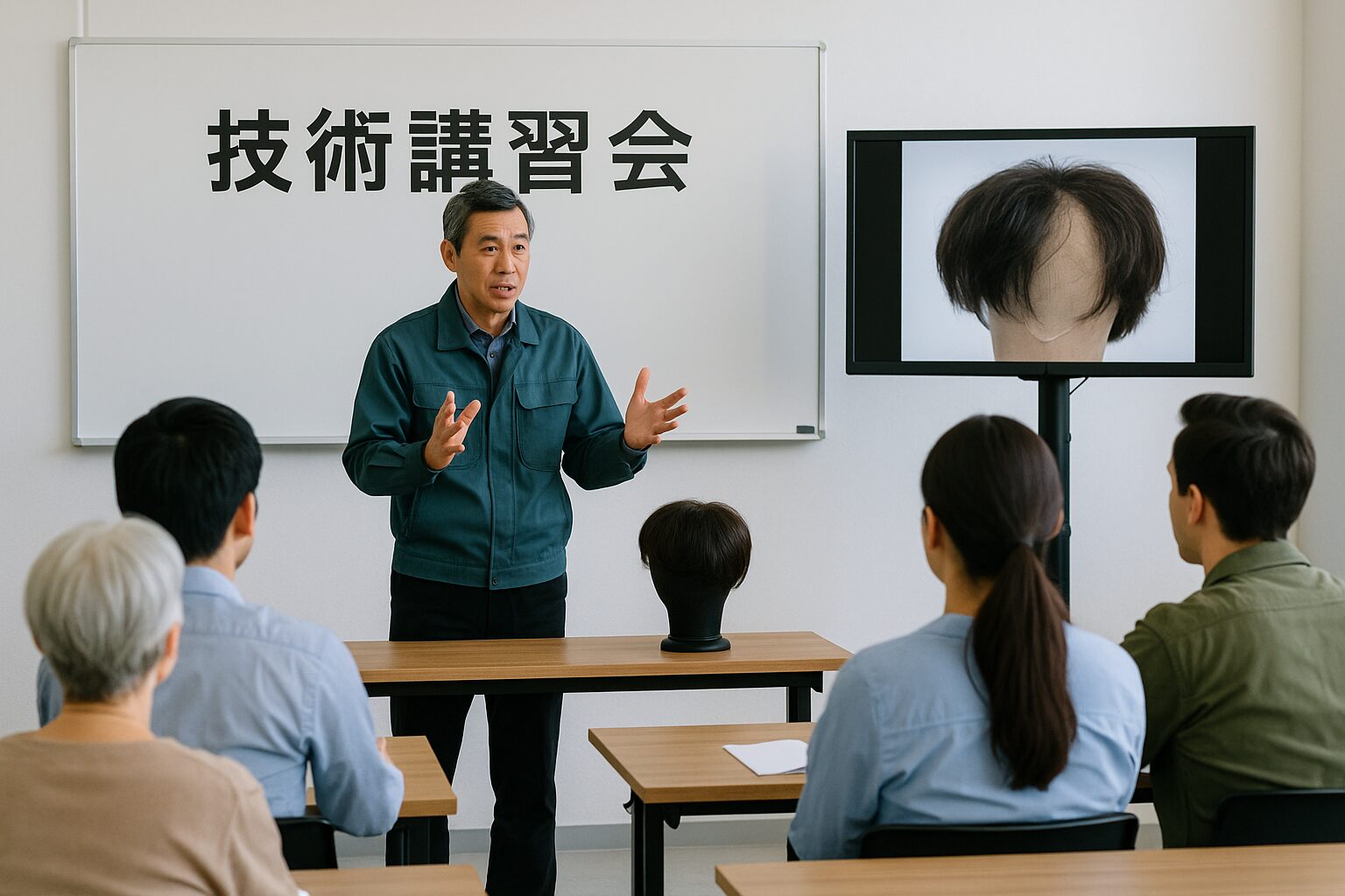 理容カウンセラー技術｜カツラ補修・髪の再生相談を行う新しい理容技術