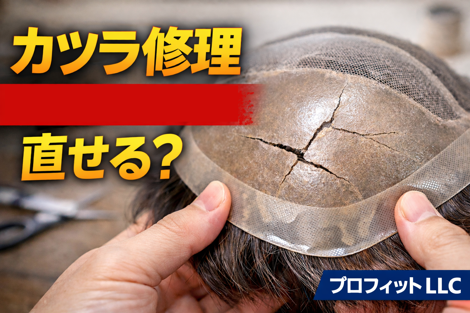 カツラ修理｜人工皮膚のひび割れは直せる？修理できるか判断